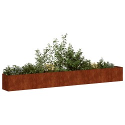 Jardinière rouillé 360x40x40 cm acier inoxydable 535298535298
