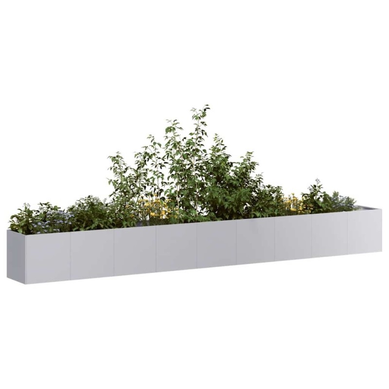 Jardinière 360x40x40 cm acier galvanisé 535299535299