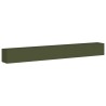 Jardinière vert olive 360x40x40 cm acier laminé à froid 535301535301