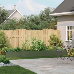 Jardinière vert olive 360x40x40 cm acier laminé à froid 535301535301