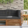 Canapé d'angle extérieur Bois d'Acacia Massif Naturel 535316535316