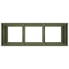 Jardinière vert olive 120x40x80 cm acier laminé à froid 535319535319