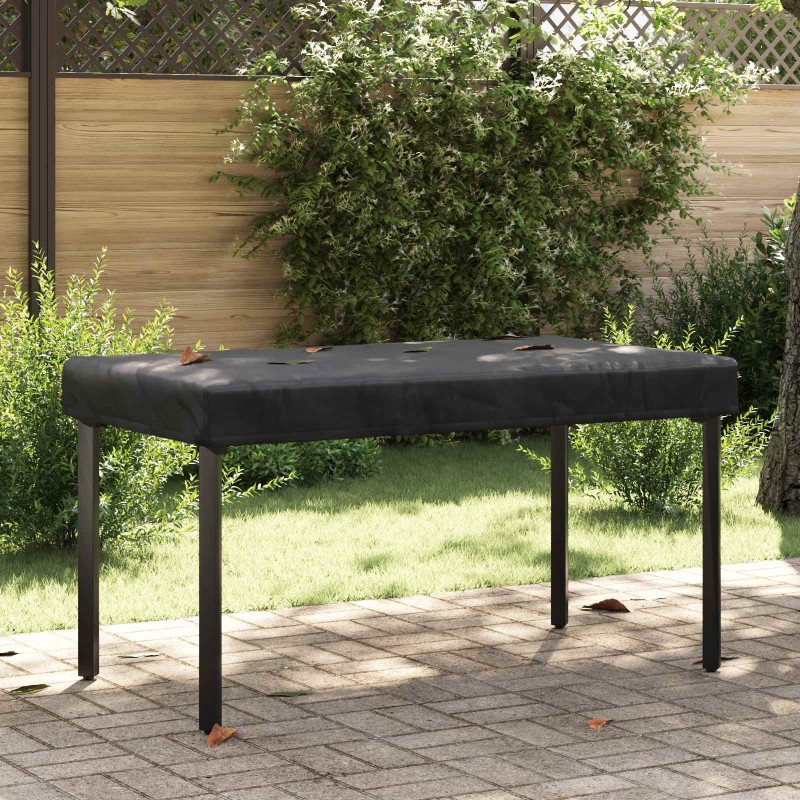 Housse de Table Uni Noir 142 x 82 x 15 cm tissu 535323535323