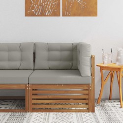 Canapé d'angle extérieur Bois d'Acacia Massif Naturel 535331535331