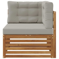 Canapé d'angle extérieur Bois d'Acacia Massif Naturel 535331535331