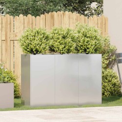 Jardinière 120x40x80 cm acier inoxydable 535349535349