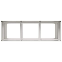 Jardinière 120x40x80 cm acier inoxydable 535349535349