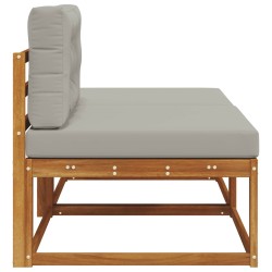 Unité de canapé sectionnel 2 Pièce Naturel Bois d'Acacia Massif 535351535351