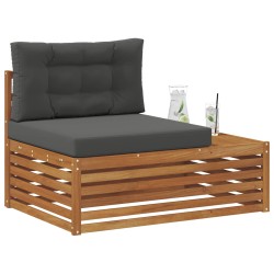 Canapé d'extérieur extrémité Naturel 115 x 83 x 73 cm 535353535353