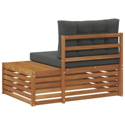 Canapé d'extérieur extrémité Naturel 115 x 83 x 73 cm 535353535353