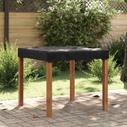 Housse de Table Uni Noir 92 x 92 x 15 cm tissu 535358535358