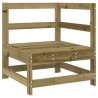 Canapé d'angle avec coussins bois de pin imprégné 535362535362
