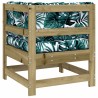 Canapé d'angle avec coussins bois de pin imprégné 535362535362