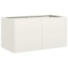 Jardinière blanc 80x40x40 cm acier laminé à froid 535366535366