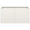 Jardinière blanc 80x40x40 cm acier laminé à froid 535366535366