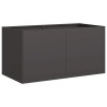 Jardinière noir 80x40x40 cm acier laminé à froid 535367535367