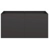 Jardinière noir 80x40x40 cm acier laminé à froid 535367535367