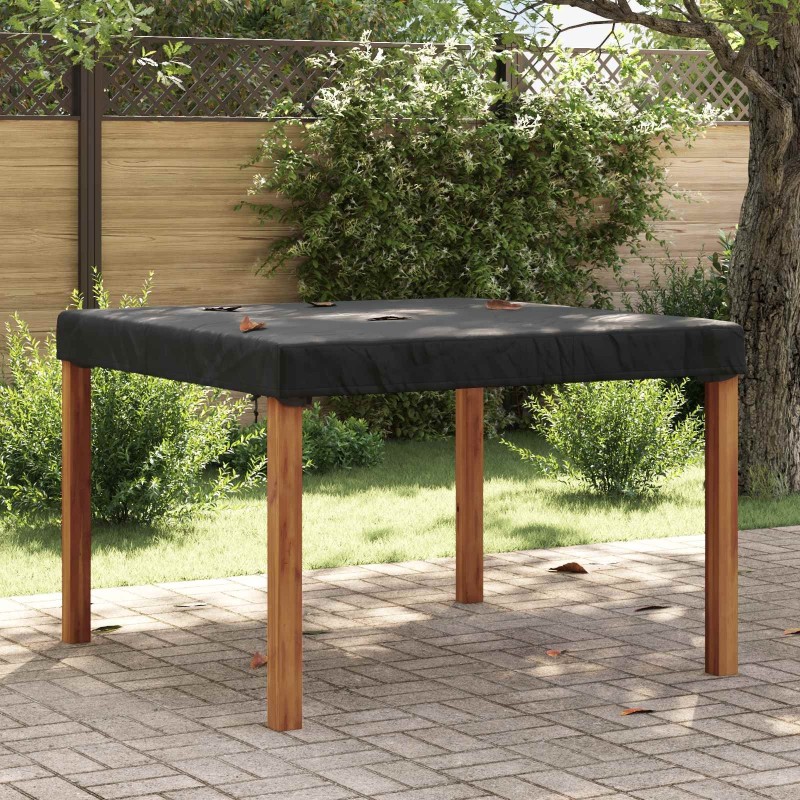 Housse de Table Uni Noir 122 x 122 x 15 cm tissu 535369535369