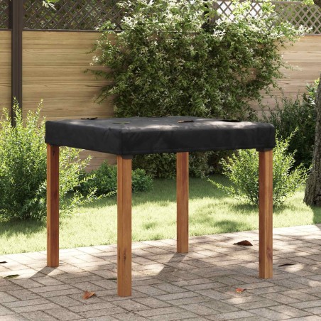 Housse de Table Uni Noir 112 x 112 x 15 cm tissu 535373535373