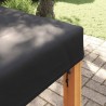 Housse de Table Uni Noir 112 x 112 x 15 cm tissu 535373535373