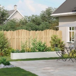 Jardinière blanc 280x40x40 cm acier laminé à froid 535388535388