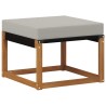 Pouf d'Extérieur Bois d'acacia massif et tissu Textilène 535389535389