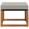 Pouf d'Extérieur Bois d'acacia massif et tissu Textilène 535389535389