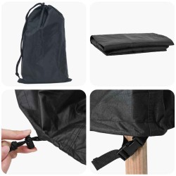 Housse pour meubles Noir 82 x 82 x 50 cm Tissu Oxford 420D 535406535406