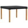 Housse de Table Uni Noir 142 x 142 x 15 cm tissu 535414535414