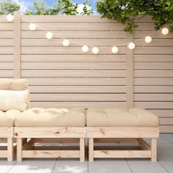 Repose-pieds de jardin avec coussins lot de 2 bois pin massif 535416535416