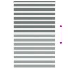 Store zèbre gris foncé largeur du tissu 140,9 cm polyester 535425535425