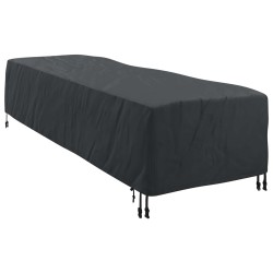 Housse de Transat Uni Noir 74 x 210 x 40 cm tissu 535433535433