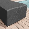 Housse de Transat Uni Noir 74 x 210 x 40 cm tissu 535433535433