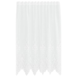 Rideau en Dentelle Floral Blanc 180 x 150 cm Polyester 535436535436