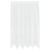 Rideau en Dentelle Floral Blanc 180 x 150 cm Polyester 535436535436
