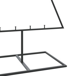 Arbre de Noël en métal pour décoration noir 150 cm 535438535438