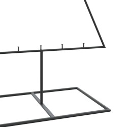 Arbre de Noël en métal pour décoration noir 180 cm 535439535439