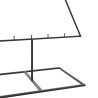 Arbre de Noël en métal pour décoration noir 180 cm 535439535439