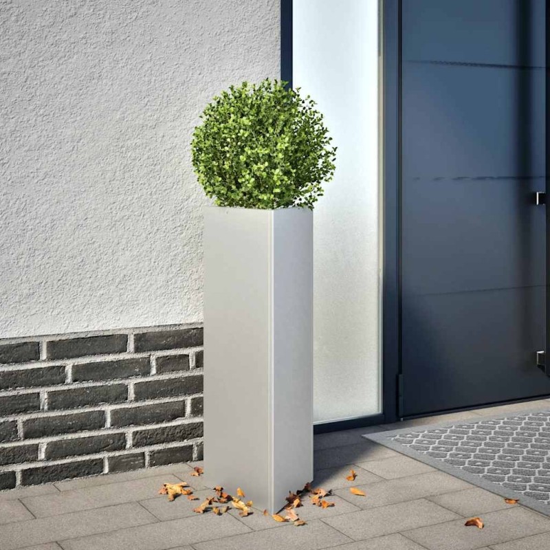 Jardinière triangulaire 30x26x75 cm acier galvanisé 535441535441