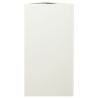 Jardinière blanc triangulaire 40x34,5x70 cm acier 535444535444