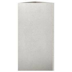 Jardinière triangulaire 40x34,5x70 cm acier inoxydable 535445535445
