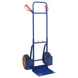 Chariot à main extensible Bleu et Rouge 49,5 x 53 x 114 cm 535447535447
