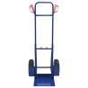 Chariot à main extensible Bleu et Rouge 49,5 x 53 x 114 cm 535447535447