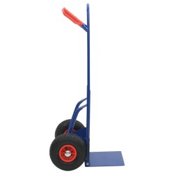 Chariot à main extensible Bleu et Rouge 49,5 x 53 x 114 cm 535447535447