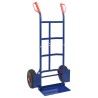 Chariot à main extensible Bleu et Rouge 57 x 46 x 113 cm Acier 535449535449