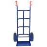 Chariot à main extensible Bleu et Rouge 57 x 46 x 113 cm Acier 535449535449