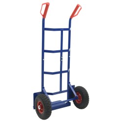 Chariot à main extensible Bleu et Rouge 57 x 46 x 113 cm Acier 535449535449