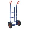 Chariot à main extensible Bleu et Rouge 57 x 46 x 113 cm Acier 535449535449