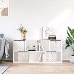 Boîtes de rangement pliables 4 pcs crème tissu intissé 535451535451