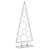 Arbre de Noël en métal pour décoration noir 150 cm 535452535452